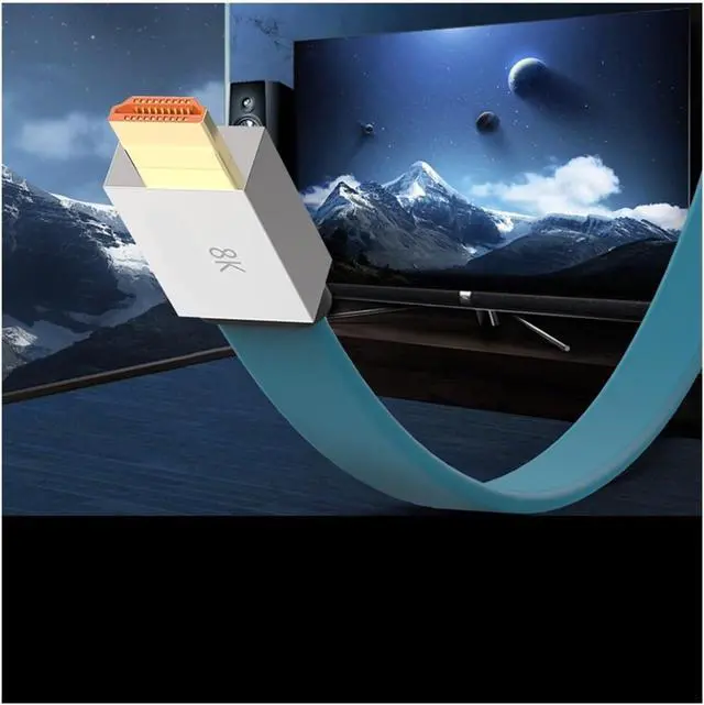 Alt view image 3 of 5 - HDMI 2.1 Cable 48Gbps 8K@60Hz 4K@120Hz Ultra High Speed Cord HDCP & .3 HDR 10 EARC Compatible For Vision Atmos(10m)
