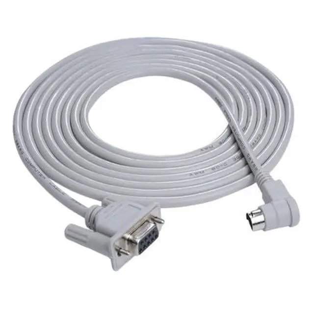 Alt view image 3 of 5 - 6pcs Universal PLC Programming Cable for Allen Bradley MicroLogix 1000/1100/1200/1400/1500, 9.8ft, 8-Pin Round + Right-Angle + DB9F