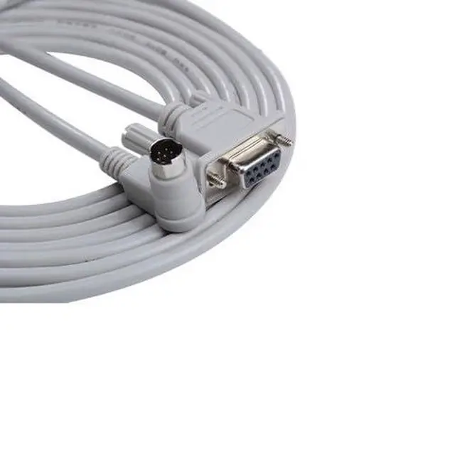 Alt view image 5 of 5 - 6pcs Universal PLC Programming Cable for Allen Bradley MicroLogix 1000/1100/1200/1400/1500, 9.8ft, 8-Pin Round + Right-Angle + DB9F