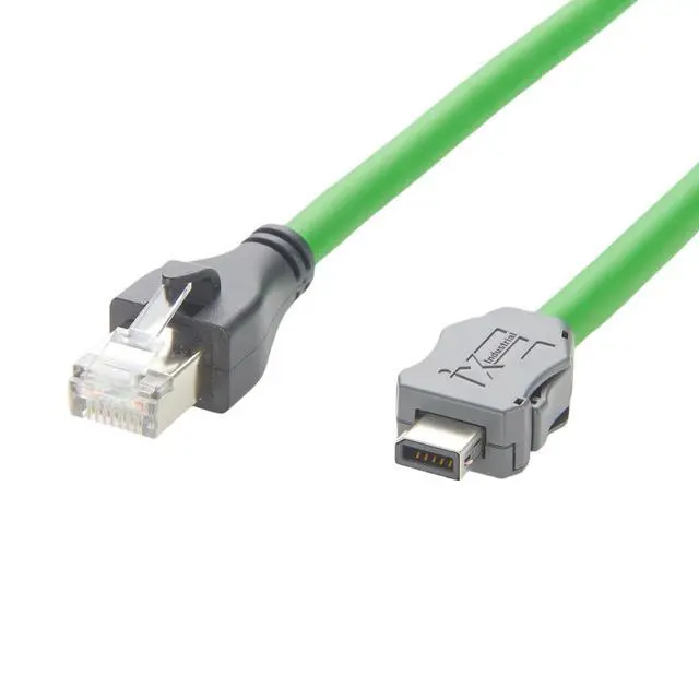 Alt view image 4 of 7 - IX Industrial Cat6A Ethernet Cable IX40G-B-10S-CV(7.0) B Key to RJ45 Plug 10Gbps Shielded SFTP Industrial Camera Cable for GigE Vision Automation Systems Machine Vision PLC(2M/6.6FT)
