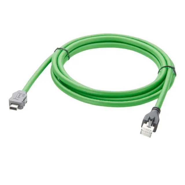 Alt view image 5 of 7 - IX Industrial Cat6A Ethernet Cable IX40G-B-10S-CV(7.0) B Key to RJ45 Plug 10Gbps Shielded SFTP Industrial Camera Cable for GigE Vision Automation Systems Machine Vision PLC(2M/6.6FT)
