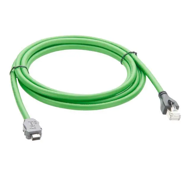 Alt view image 6 of 7 - IX Industrial Cat6A Ethernet Cable IX40G-B-10S-CV(7.0) B Key to RJ45 Plug 10Gbps Shielded SFTP Industrial Camera Cable for GigE Vision Automation Systems Machine Vision PLC(2M/6.6FT)