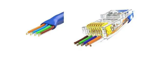 Alt view image 7 of 7 - RJ45 Connector 50U Gold Plated CAT7 CAT6 CAT5E Pass Through Modular Plug 8P8C Crimp End(30 Pieces,CAT6 STP)