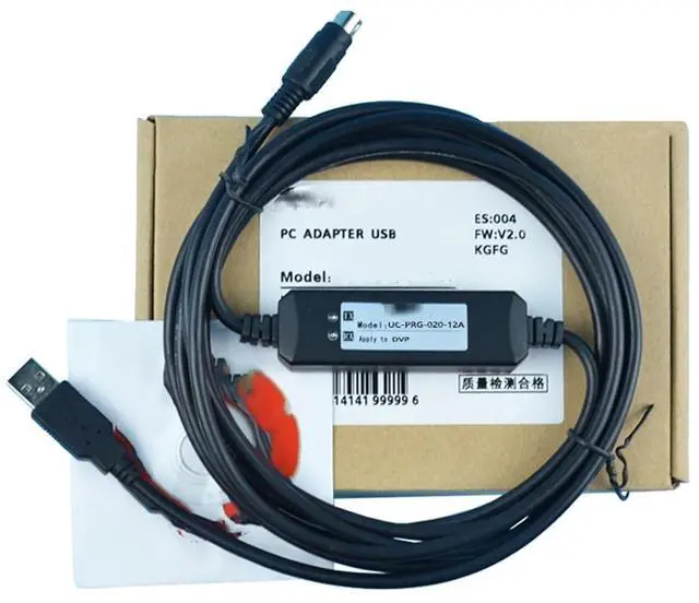 Main image of Compatible with UC-PRG020-12A Delta PLC Programming Cable USB to DVP Data Download