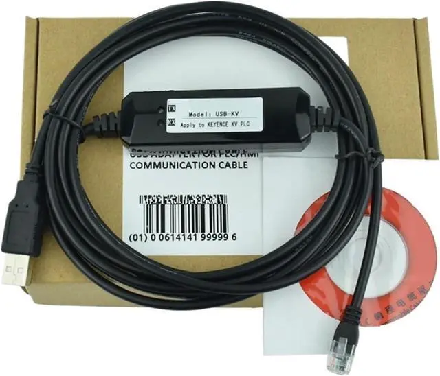 Main image of Compatible with KEYENCE PLC Programming Cable Download Data Cable USB-KV