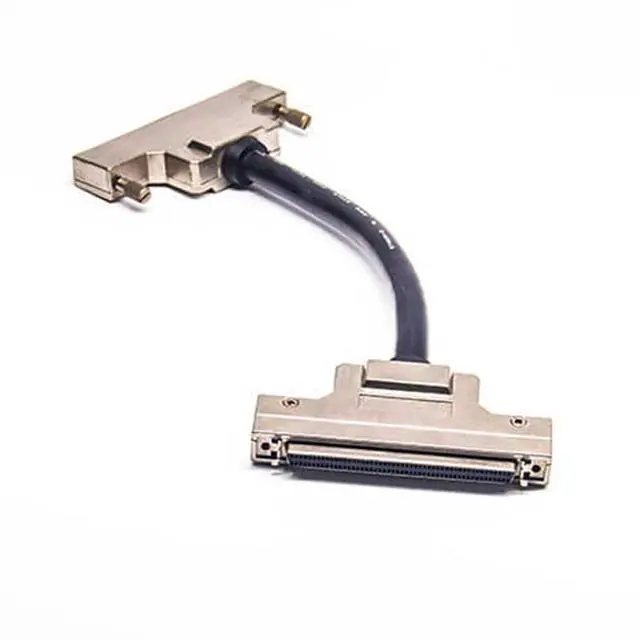 Alt view image 3 of 3 - SCSI HPDB 100 Pin Female to Female Straight Screw Locks Cable 2Meter