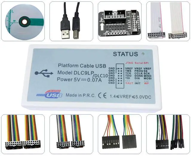 Main image of Platform Cable USB Device DLC9 DLC9LP Supports Original & All Xilinx Devices FPGA Configuration Prom/CPLD Programming