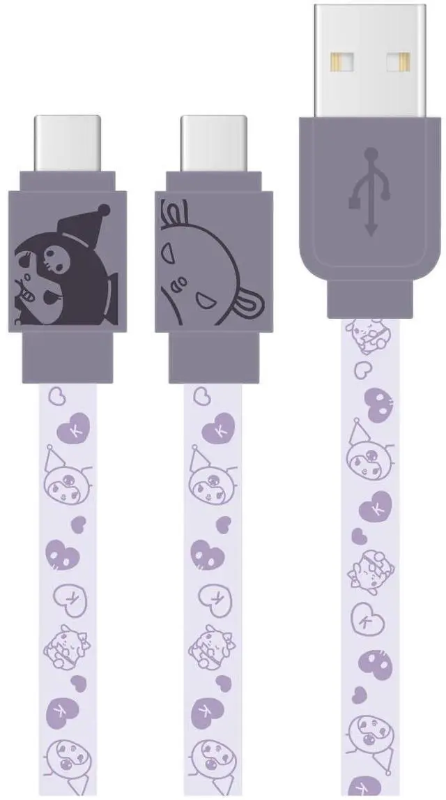Main image of Gourmandise Sanrio Characters USB Type-C Cable, Kuromi SANG-304KU