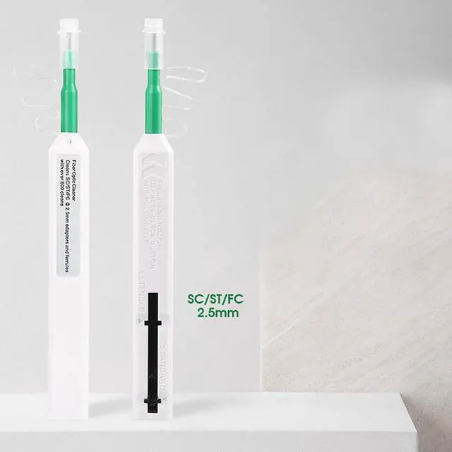 Alt view image 6 of 6 - 10X SC Fiber Cleaning Pen One-Click Fiber Cleaning Device Fiber End Face Cleaning Pen 2.5mm