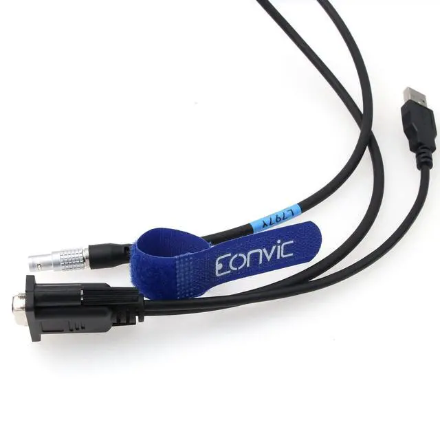 Alt view image 3 of 3 - South GPS GNSS S10 Data Cable L797Y S86 S86T 7pin USB to DB9 RS232 Serial Computer