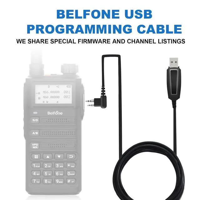 Alt view image 4 of 5 - Programming Cable for Ham Walkie Talkie Portable Radios TD588UV