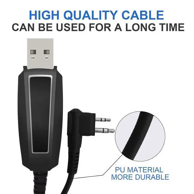 Alt view image 5 of 5 - Programming Cable for Ham Walkie Talkie Portable Radios TD588UV