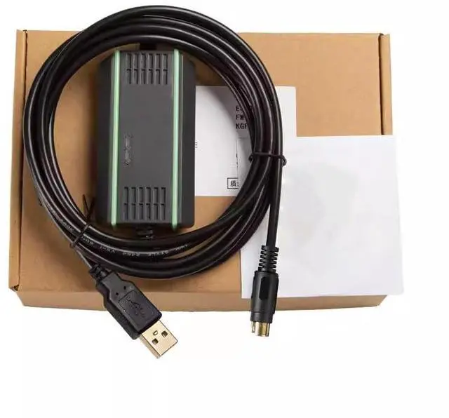 Main image of USB-WECON for LX Series PLC Programming Cable Communication Download Cable Programming Transmission Cable Support WIN7/XP/VISTA/WIN8/WIN10 Electromagnetic Isolated Model FT232RL Chip Black 3 Meter