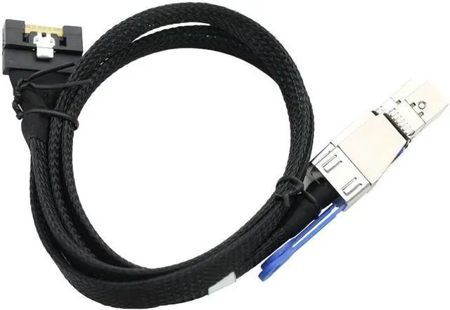 Alt view image 3 of 3 - Generic for PCIe Slimline SFF-8654 8I to 2 SAS HD 8644 Adapter Cable for Server Internal Wiring Bundle with Full Coverage Angled Con tor, 6924022989775