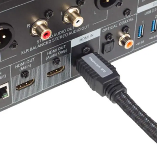 Alt view image 2 of 4 - Pangea Audio HD23PC Premier SE HDMI Cable 6% Silver Plate (1.0 Meter)
