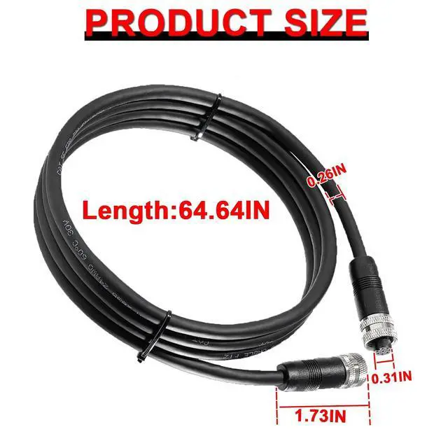 Alt view image 6 of 7 - 720073-6 5 Feet Boat Ethernet Cable Replace for Humminbird,AS EC 5E Ethernet Cord Fit for Helix G2N Helix G1 and All APEX SOLIX Onix Models