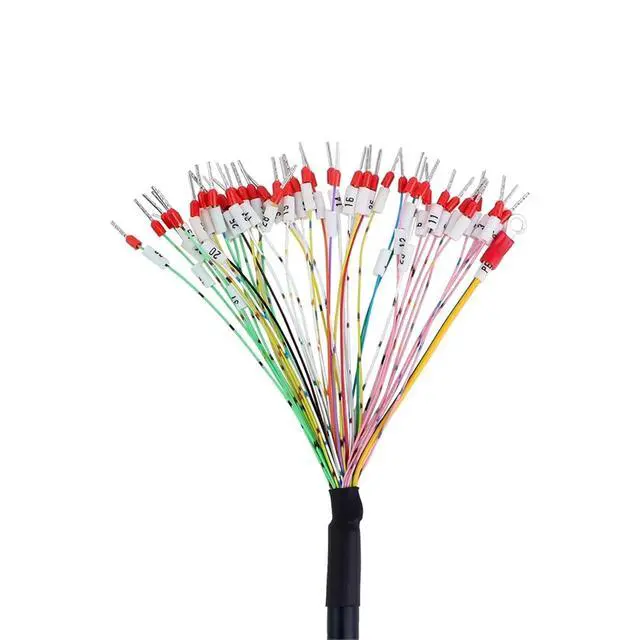Alt view image 4 of 4 - 1M Length DB44 Male to Bare High Flex Shielded Cable D-SUB 44-Pin Connector to Single End Cable with Terminal