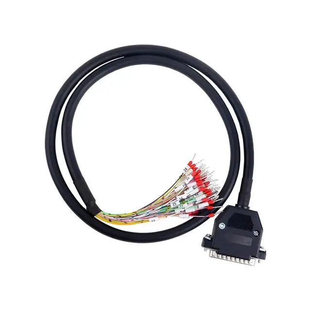 Alt view image 2 of 4 - 1M Length DB44 Male to Bare High Flex Shielded Cable D-SUB 44-Pin Connector to Single End Cable with Terminal