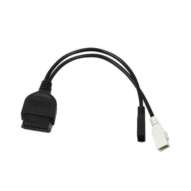Alt view image 2 of 6 - for VAG Adapter for Audi 2X2 OBD2 Car Diagnostic Cable 2P+2P Fits for Audi 2X2Pin to OBD2 16Pin Female Connector for VAG