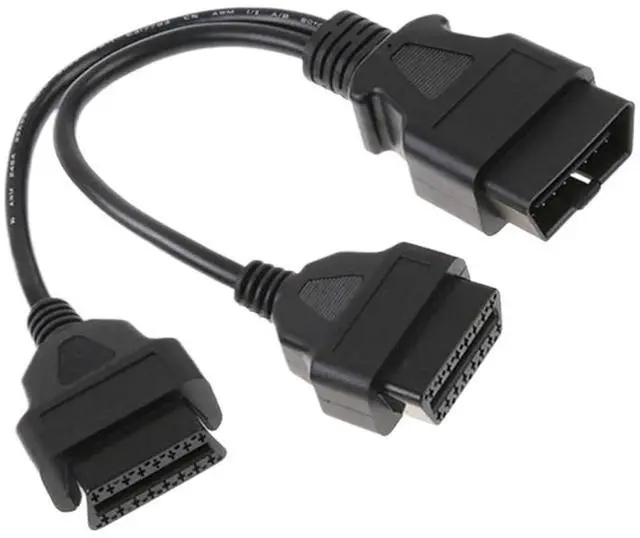 Main image of Male to Female Connector 16PIN OBD OBD2 Car Diagnostic for ELM327 OBDII 16PIN Cable 1.5M 150CM 30CM Extension(30CM 1 to 2)