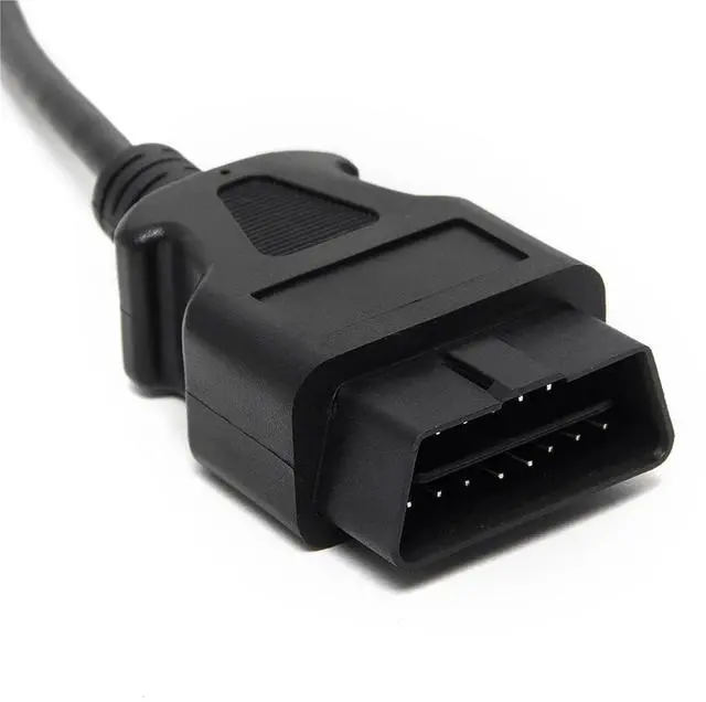 Alt view image 5 of 7 - Male to Female Connector 16PIN OBD OBD2 Car Diagnostic for ELM327 OBDII 16PIN Cable 1.5M 150CM 30CM Extension(30CM 1 to 2)