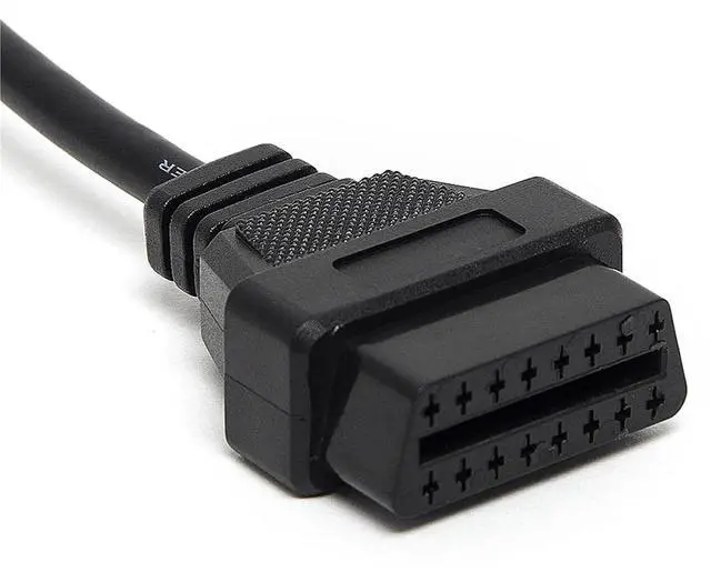 Alt view image 6 of 7 - Male to Female Connector 16PIN OBD OBD2 Car Diagnostic for ELM327 OBDII 16PIN Cable 1.5M 150CM 30CM Extension(30CM 1 to 2)