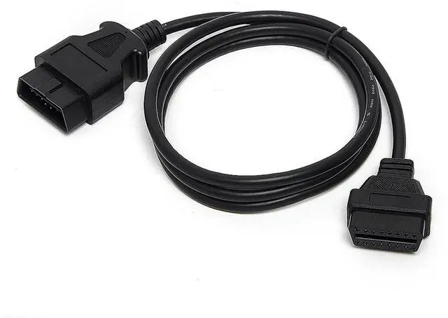 Alt view image 3 of 7 - Male to Female Connector 16PIN OBD OBD2 Car Diagnostic for ELM327 OBDII 16PIN Cable 1.5M 150CM 30CM Extension(30CM 1 to 2)