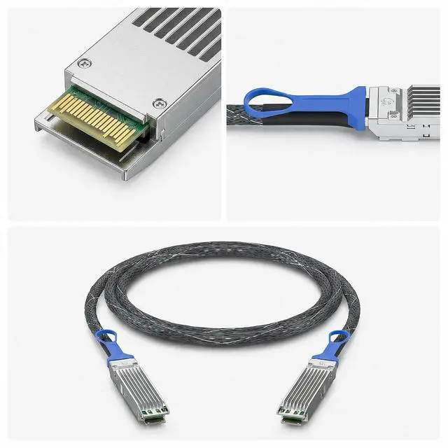 Alt view image 3 of 7 - 800Gb/s OSFP DAC Compatible for MCP4Y10-N00A, 8-Channel OSFP Fin-top to 800G Fin-top Cable,NDR Infiniband and Ethernet Solutions (800G OSFP, 1M)