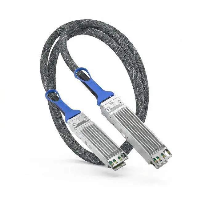 Main image of 800Gb/s OSFP DAC Compatible for MCP4Y10-N00A, 8-Channel OSFP Fin-top to 800G Fin-top Cable,NDR Infiniband and Ethernet Solutions (800G OSFP, 1M)