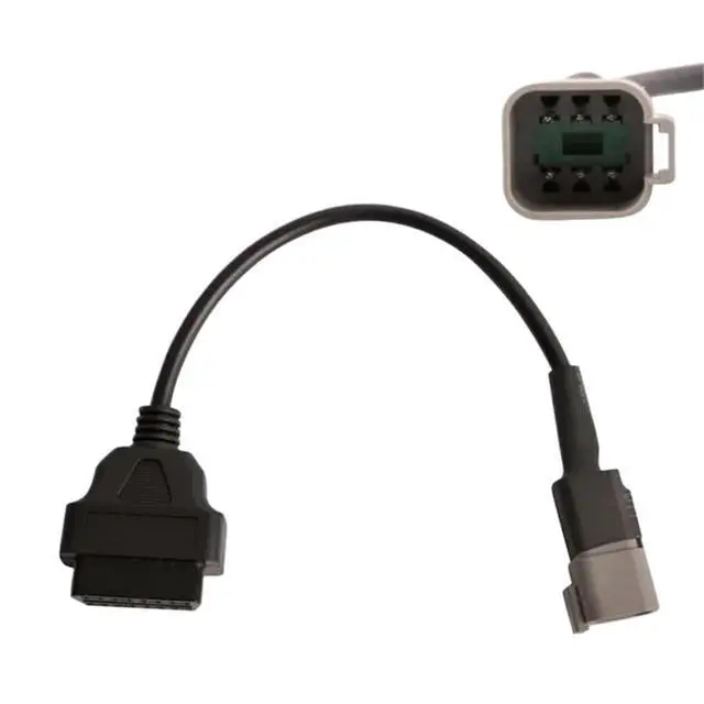 Alt view image 2 of 4 - 6Pin ATV UTV Motorcycle Connection Line 6Pin Male to 16pin Female OBD2 Diagnostic Adapter Cable for Bombardier