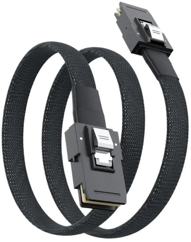 Main image of S1A1S Cable,S1A1S to S1A1T1A,S1A1S to S1A1T1A adap S1A1S SFF-8087 to Cable MI-N/I SFF8087 36P 7P 12Gbps 50/60/70/80/1cm Hard Drive Data(0.5M)