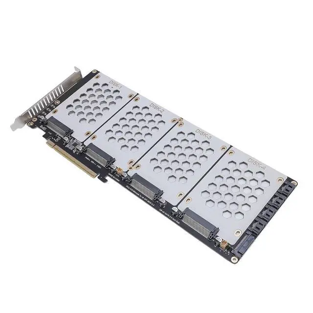 Alt view image 3 of 7 - Kikumi Noennu.2 Nvme to Pcie 4.0 Adapter X8 SFF8639 2.5 Inch Hard Board Computer Internal Components