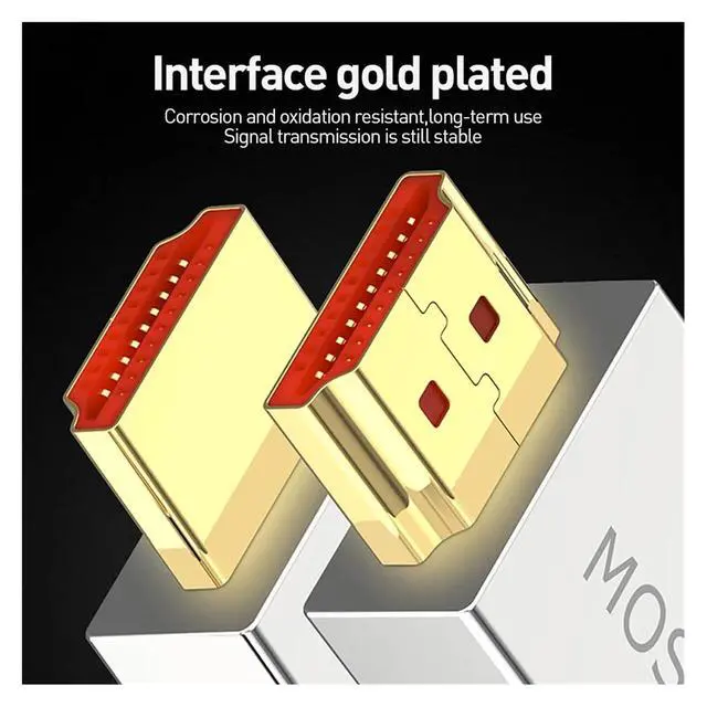 Alt view image 4 of 7 - HDMI 2.1 Cable 48Gbps 8K@60Hz 4K@120Hz Ultra High Speed HDMI Cord, HDCP 2.2 & 2.3, HDR10, EARC Support for Dolby Vision & Atmos(5m)