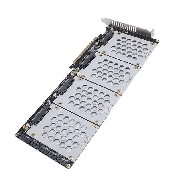 Alt view image 6 of 7 - Kikumi Noennu.2 Nvme to Pcie 4.0 Adapter X8 SFF8639 2.5 Inch Hard Board Computer Internal Components