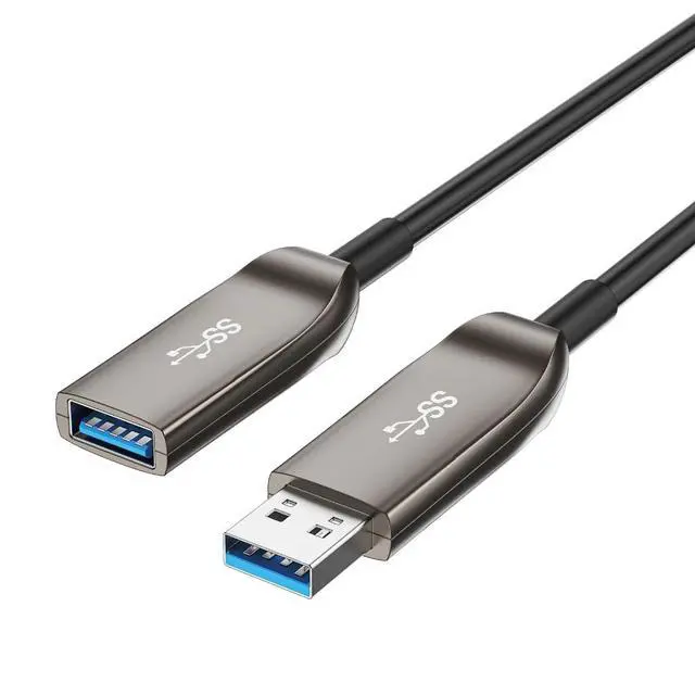 Alt view image 3 of 7 - Fast USB3.0 Fiber Opt Data Cable Male to Female Extension Fast Speed 15/20/50m
