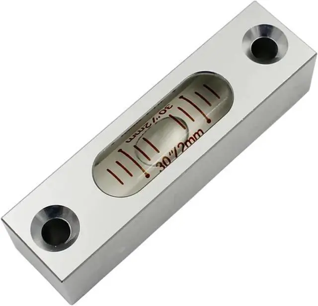 Alt view image 3 of 4 - High Accuracy 30"/2mm Square column Submit Metal Level protractor Tubularspirit level bubble Size 58 * 15 * 15mm
