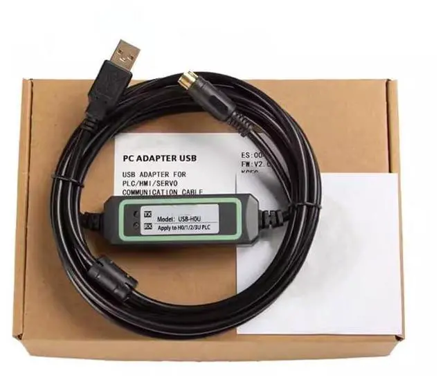 Main image of USB-H0U for PC USB Port Communication PLC Programming Cable Download Data Cable Stable Transmission Stable Model FT232RL chip Black 3 Meters