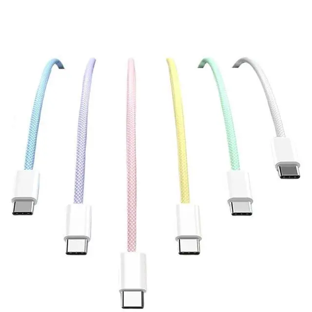 Alt view image 3 of 4 - 5PCS 60W USB C Cable For tpe-c Cable Fast Cord Accessories(1m 5PCS,Purple)