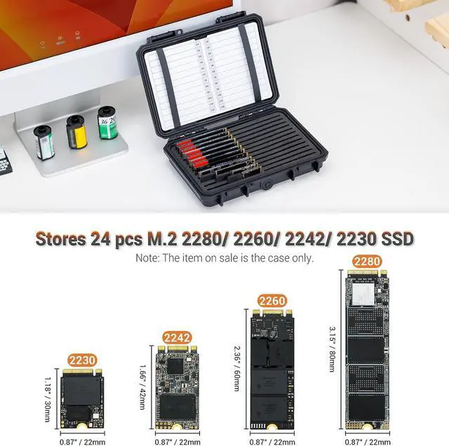 Alt view image 6 of 7 - Kiorafoto Cable Card + SSD Card CaseCompact Cable Card with M.2 NVMe SSD Card Case