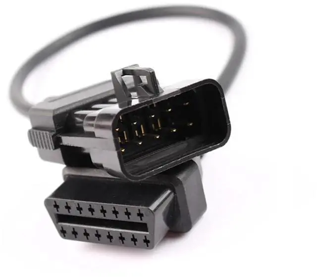 Main image of 10Pin OBD OBDII Extension Cable for Works for Vauxhall/Opel OPCOM Diagnostic Adapter