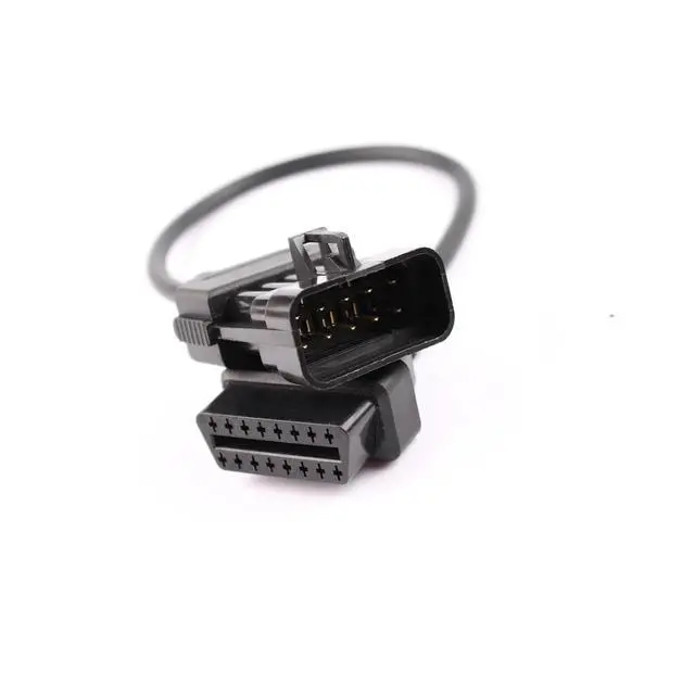 Alt view image 3 of 6 - 10Pin OBD OBDII Extension Cable for Works for Vauxhall/Opel OPCOM Diagnostic Adapter
