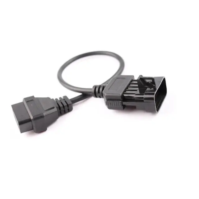 Alt view image 4 of 6 - 10Pin OBD OBDII Extension Cable for Works for Vauxhall/Opel OPCOM Diagnostic Adapter