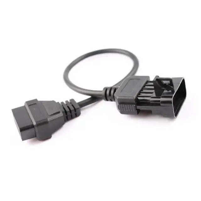 Alt view image 6 of 6 - 10Pin OBD OBDII Extension Cable for Works for Vauxhall/Opel OPCOM Diagnostic Adapter