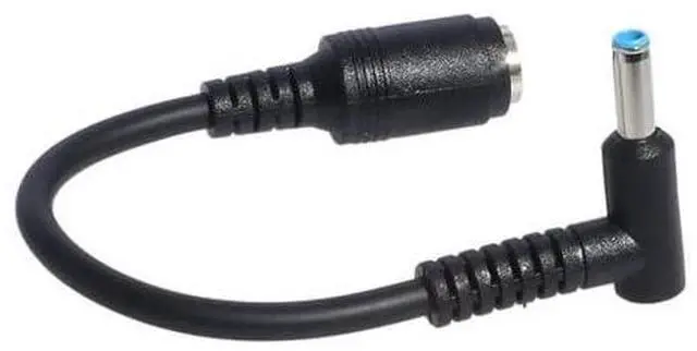 Alt view image 5 of 7 - 40pcs 7.4mm Round Jack to 4.5mm Plug End Power Converter Adapter Cable 17cm Black Color for HP Blue Tips Brand New