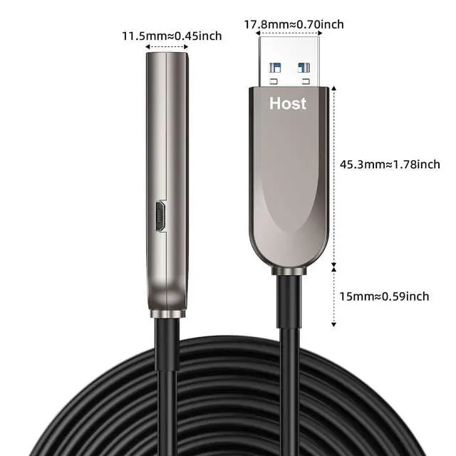 Alt view image 6 of 7 - Fast USB3.0 Fiber Opt Data Cable Male to Female Extension Fast Speed 15/20/50m