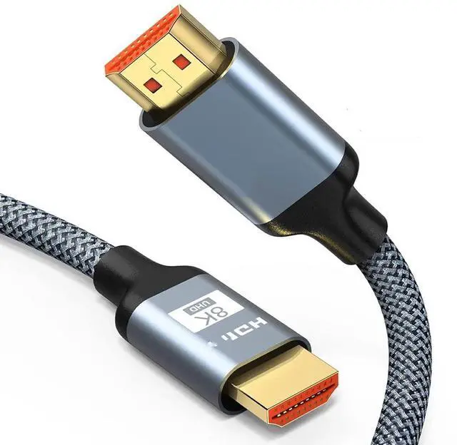Main image of High Speed HDMI-Compatible Cable Video Cables Gold Plated Plug 2.1 8K 60HZ 3D for Monitor TV Box Splitter Switcher (Color : As Shown, Size : 1.5m)