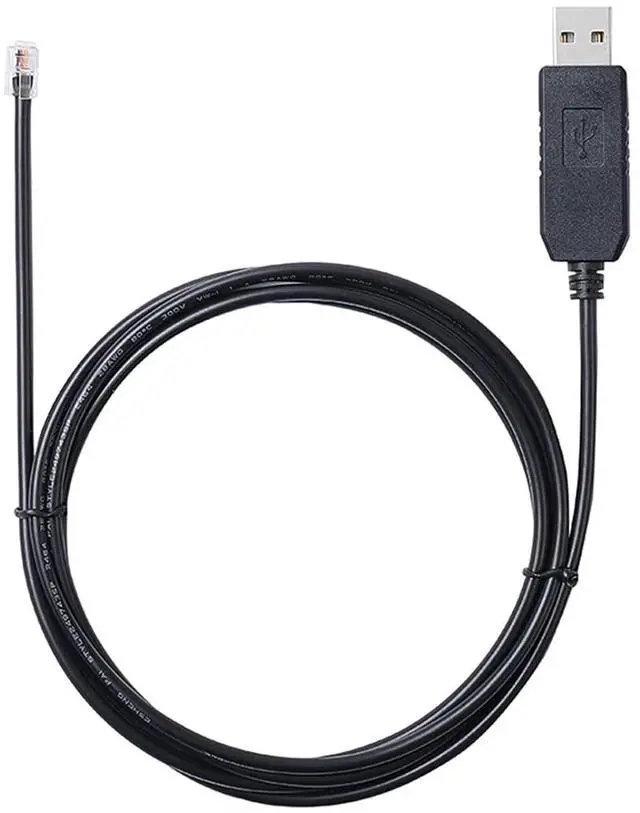 Alt view image 2 of 5 - RS232 Serial Communication Cable PL2303 USB to RJ22 4P4C Fit for Connecting PC to Los-Andy Gemini System (Size : 1M, Color : Black)