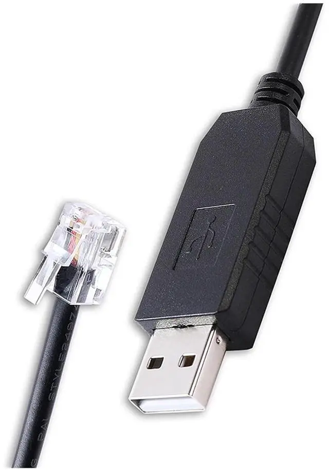 Alt view image 3 of 5 - RS232 Serial Communication Cable PL2303 USB to RJ22 4P4C Fit for Connecting PC to Los-Andy Gemini System (Size : 1M, Color : Black)