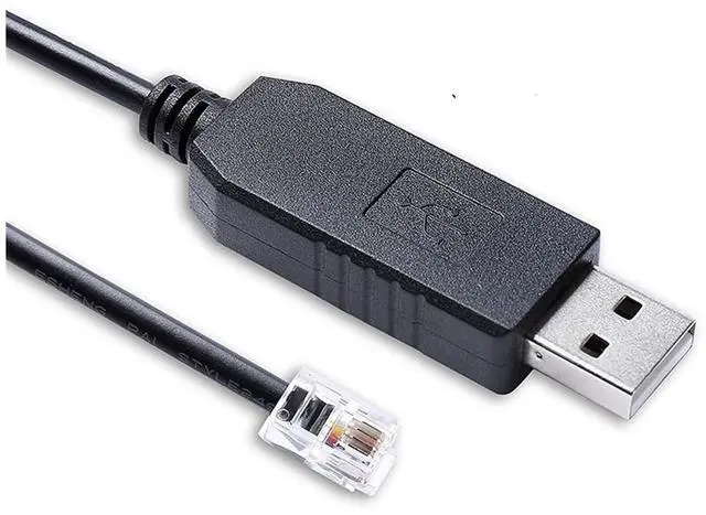 Main image of RS232 Serial Communication Cable PL2303 USB to RJ22 4P4C Fit for Connecting PC to Los-Andy Gemini System (Size : 1M, Color : Black)