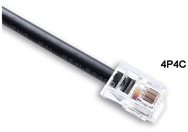 Alt view image 5 of 5 - RS232 Serial Communication Cable PL2303 USB to RJ22 4P4C Fit for Connecting PC to Los-Andy Gemini System (Size : 1M, Color : Black)